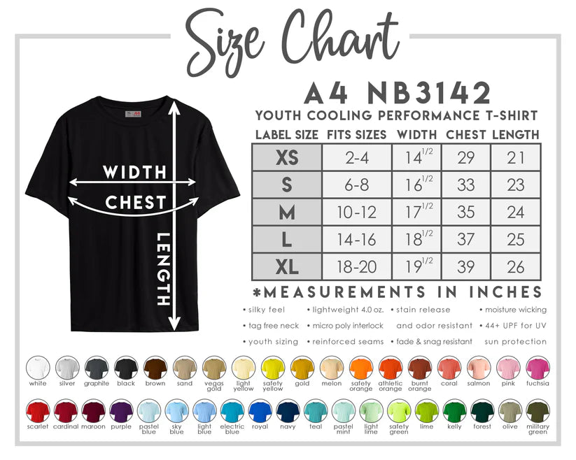 PT All-Stars Baseball 5 - Youth A4 Dri-Fit T-Shirt