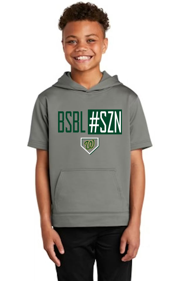 Baseball Szn Warriors - Youth & Adult Short Sleeve Hoodie