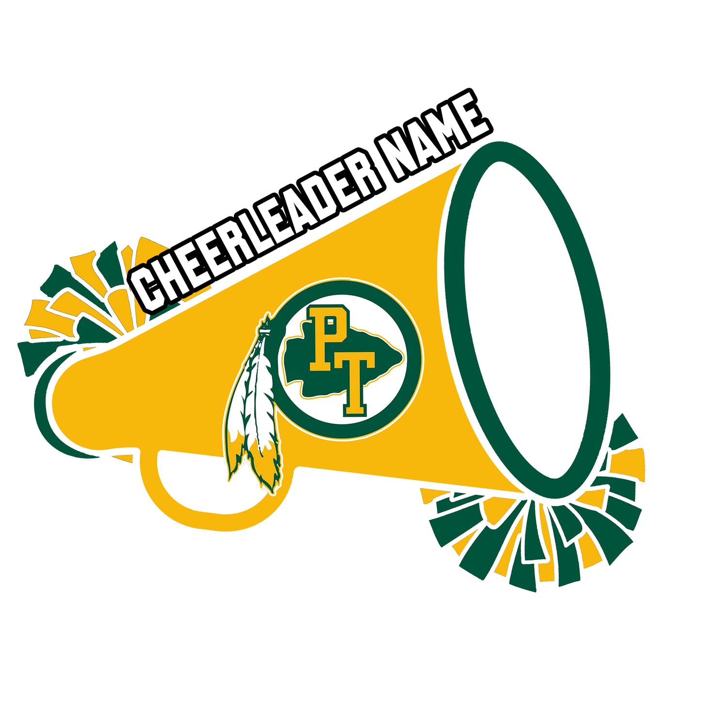 PTMAA Cheer Window Sticker