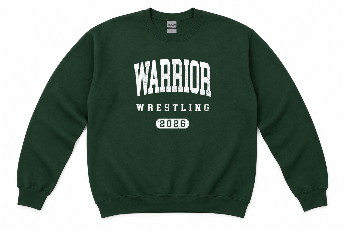 2026 Warrior Wrestling - Adult Crew Sweatshirt