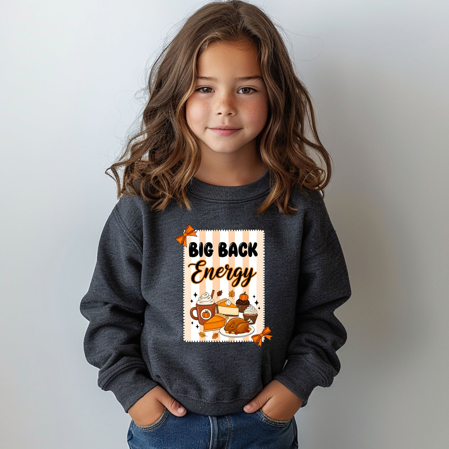 Big Back Energy - Youth Crew Sweatshirt
