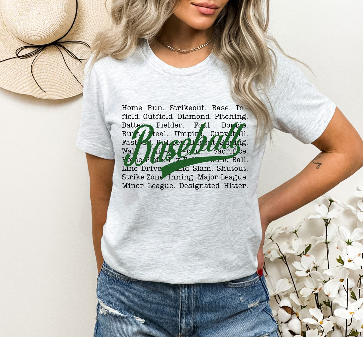 Baseball Words - Adult Unisex T-Shirt