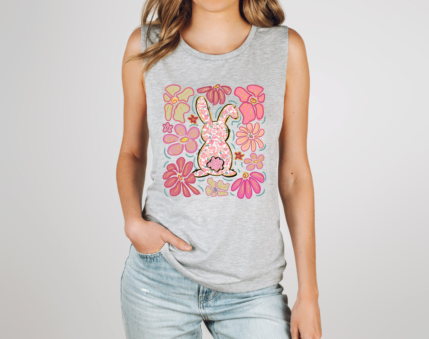 Boho Bunny - Muscle Tank