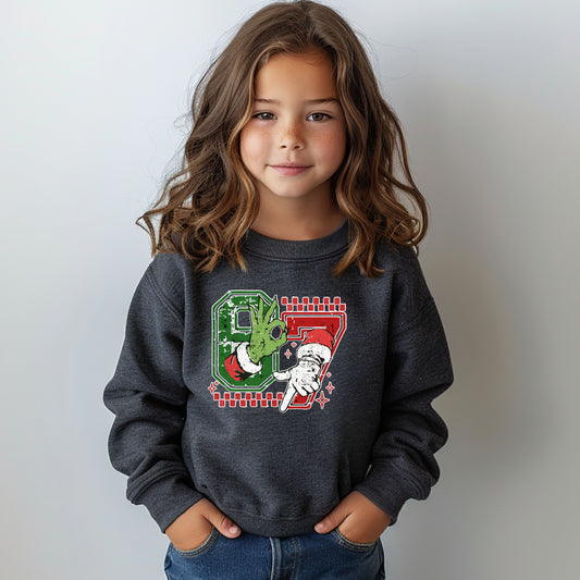 Christmas 6 7 - Youth Crew Sweatshirt