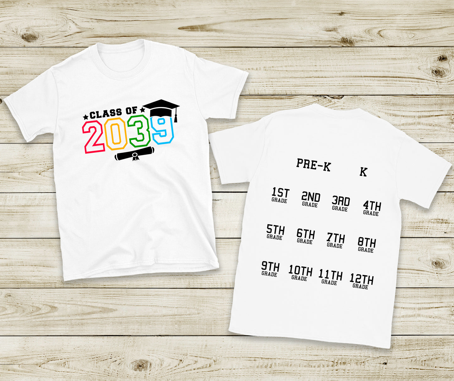 Class of 2039 Handprint - Adult T-Shirt