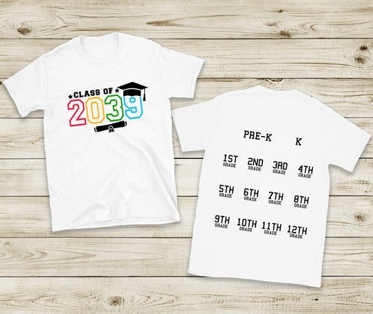 Class of 2039 Handprint - Adult T-Shirt