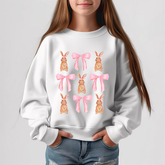 Coquette Bunny - Youth Crew Sweatshirt