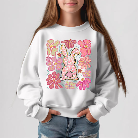 Boho Bunny - Youth Crew Sweatshirt