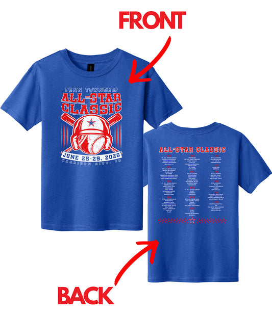 All-Star Classic Tournament Shirt 2026 - Youth & Adult T-Shirt