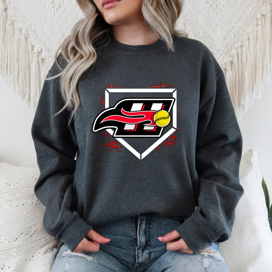Heat Leopard Plate - Adult Crew Sweatshirt