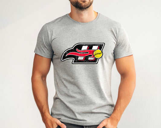 Heat Logo 1 Distressed - Adult Unisex T-Shirt