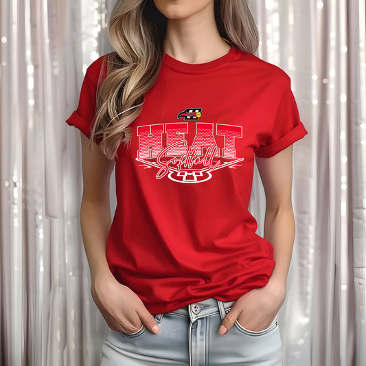 Heat Softball 1 - Adult Unisex T-Shirt