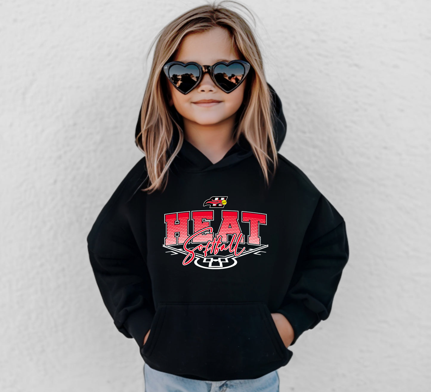 Heat Softball 1 - Youth Hoodie