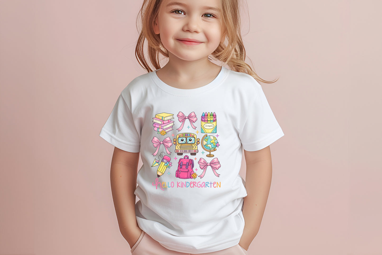 Hello Kindergarten Coquette - Youth T-Shirt