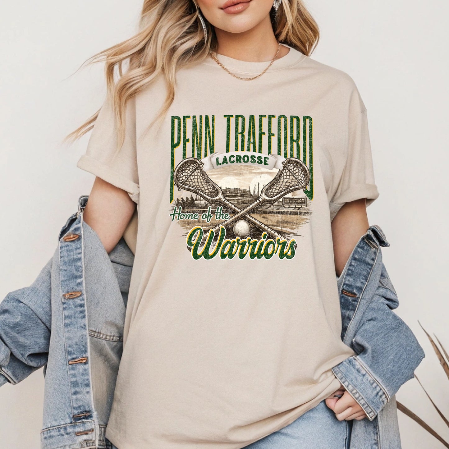 Home of The Warriors Lacrosse - Adult Unisex T-Shirt