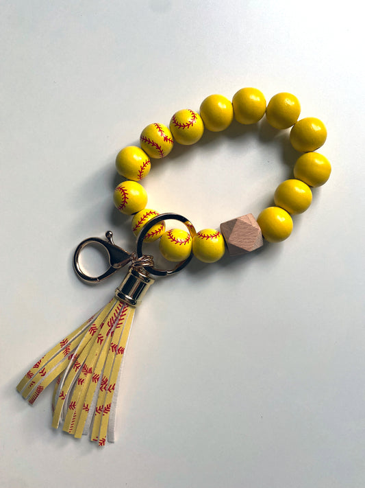 Softball Keychain