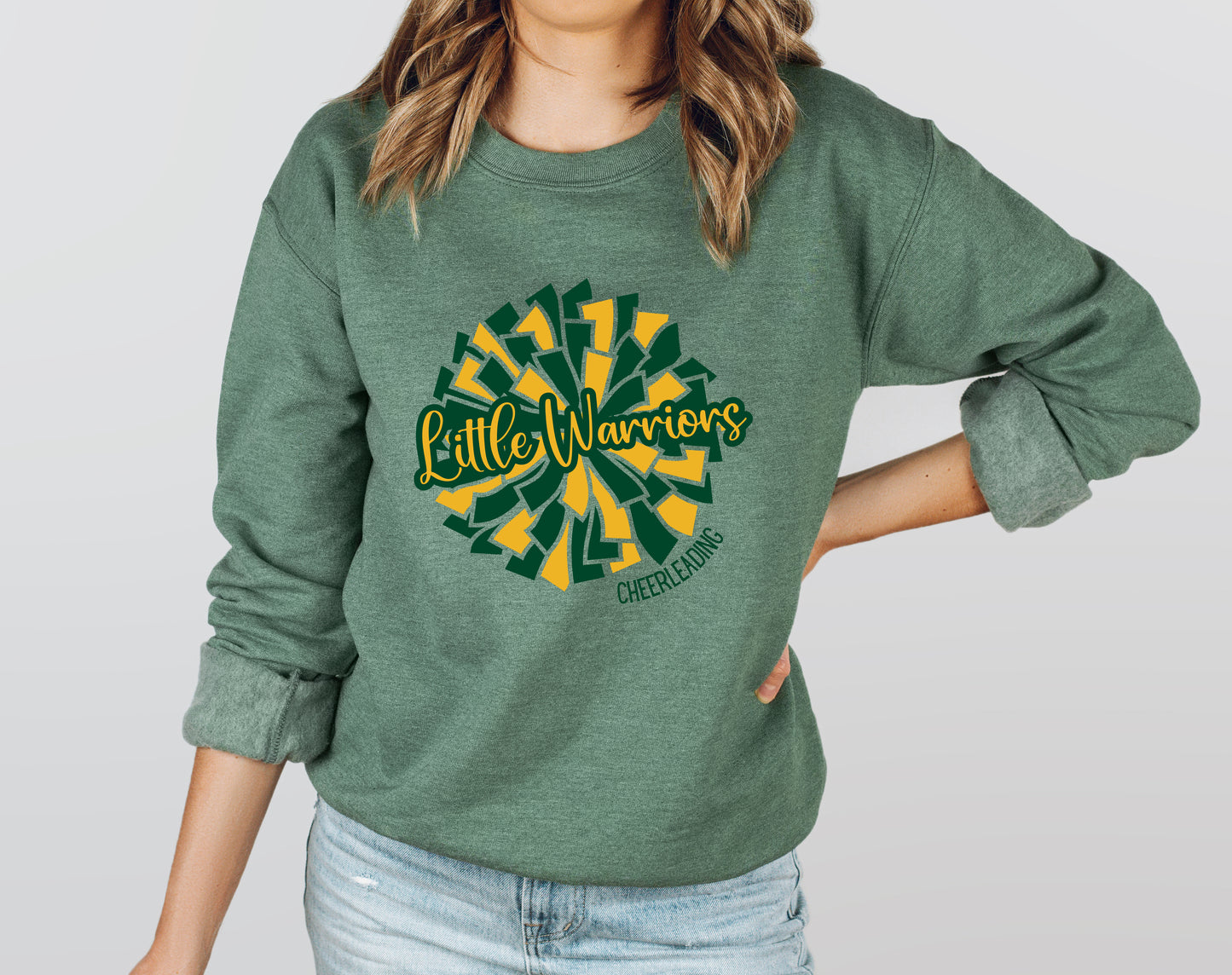 Little Warriors Cheer - Adult Crew Sweatshirt