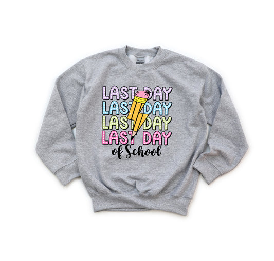 Last Day of School 1 - Youth Crew Sweatshirt
