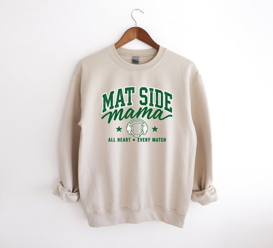 Mat Side Mama - Adult Crew Sweatshirt