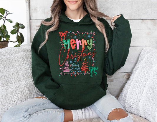 Merry Christmas - Adult Hoodie