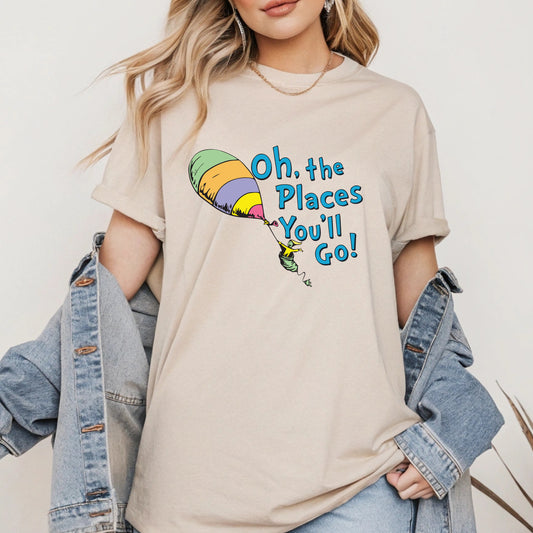 Oh The Places 3 - Adult Unisex T-Shirt