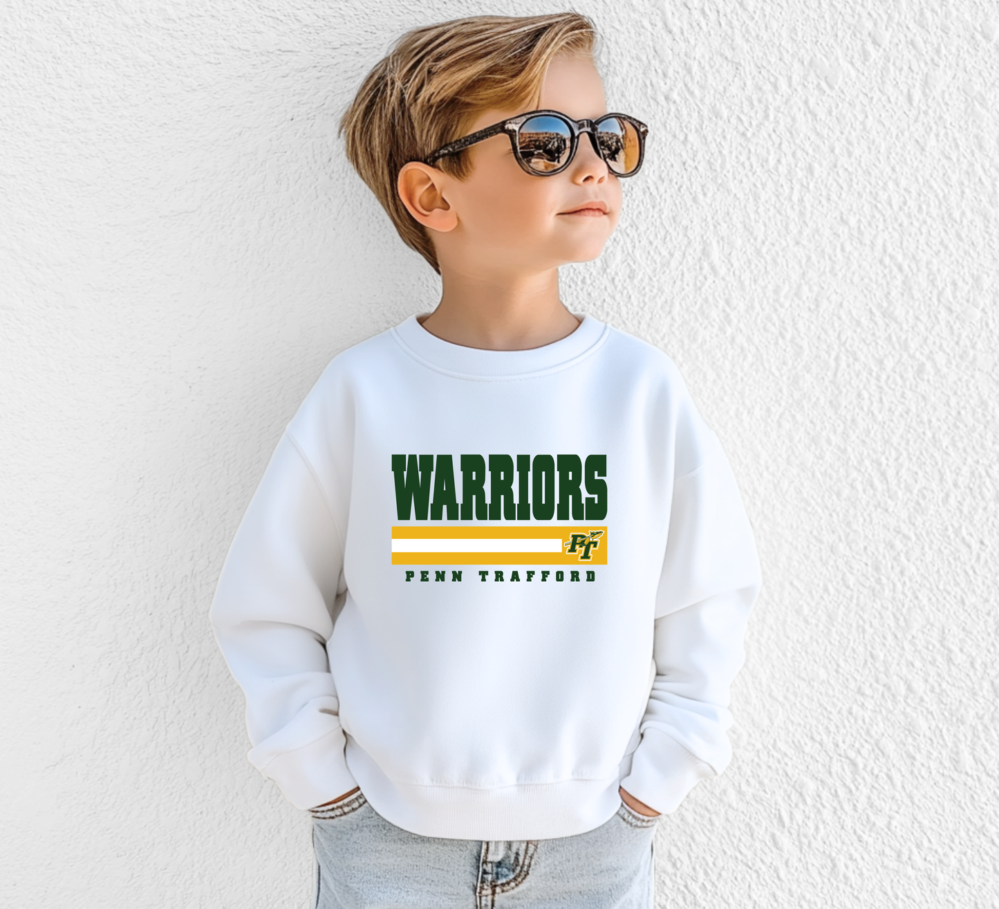 Penn Trafford Warriors 23 - Youth Crew Sweatshirt