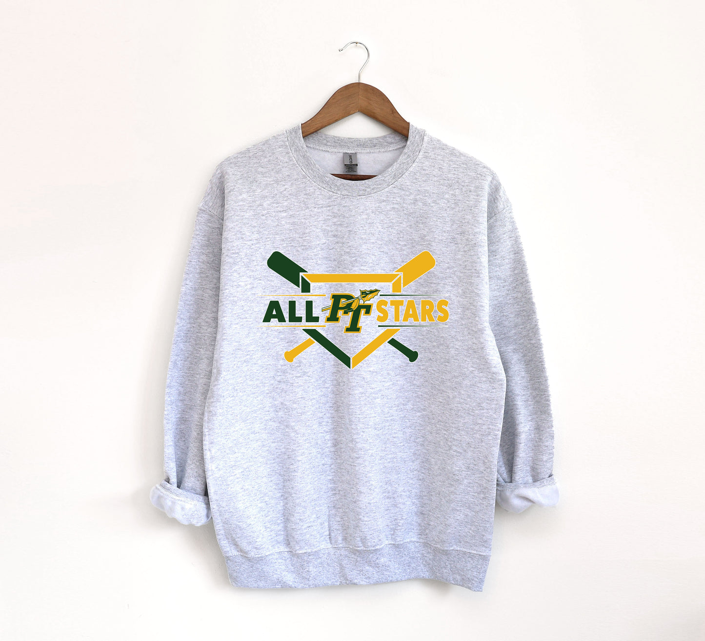 PT All-Stars Baseball 3 - Adult Crew Sweatshirt