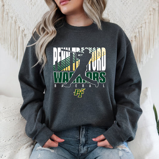 PT Baseball Silhouette - Adult Crew Sweatshirt