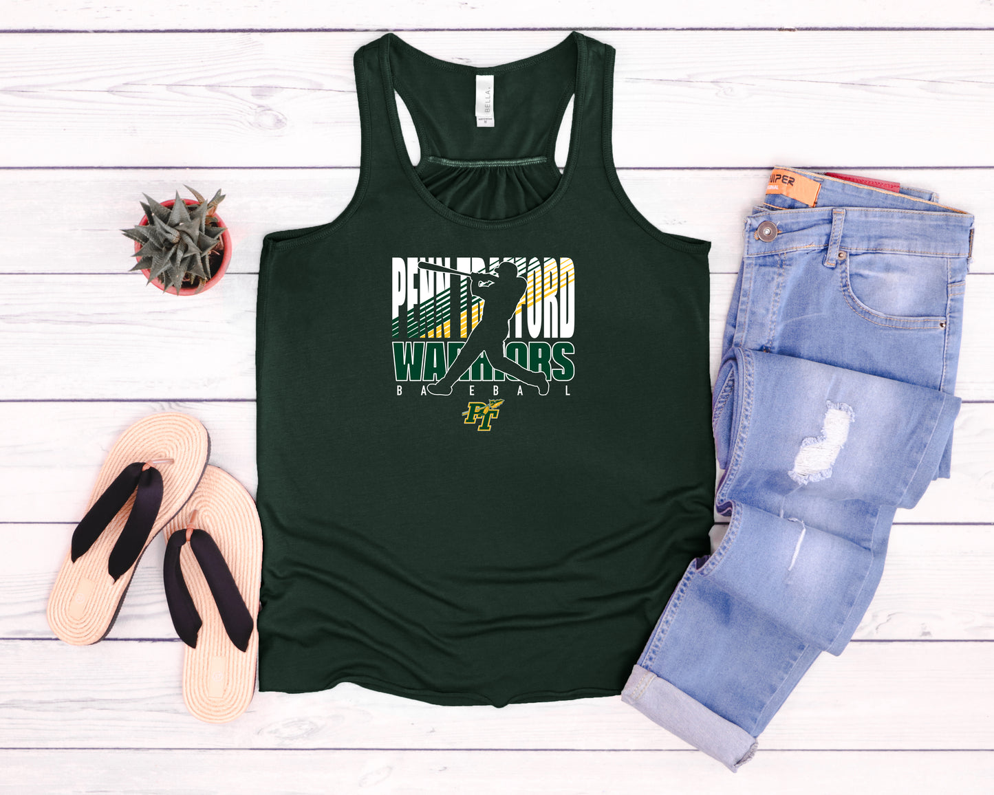 PT Baseball Silhouette - Flowy Tank