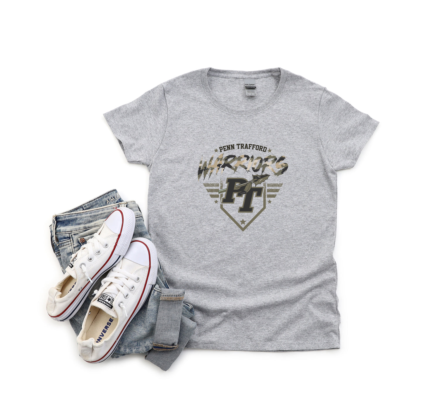 Penn Trafford Warriors Camo - Women's Tee