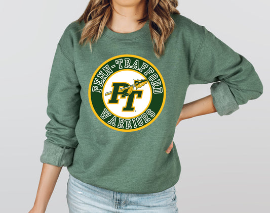 Penn Trafford Warriors Circle - Adult Crew Sweatshirt