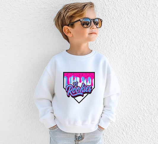 PT Rookies Ice Cream Drip Plate - Youth Crew Sweatshirt
