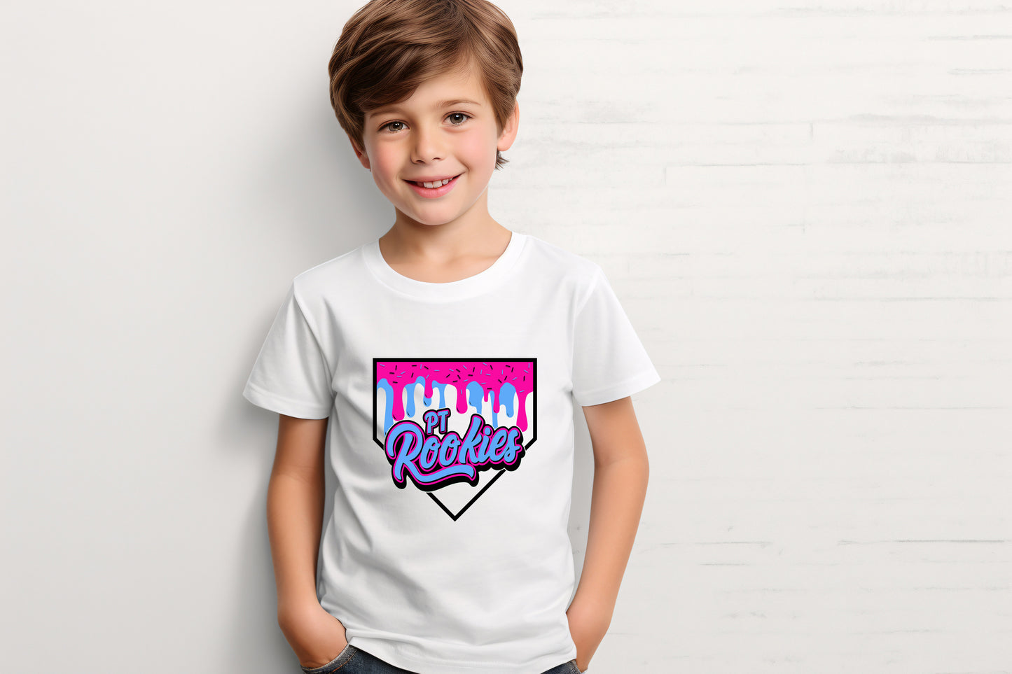 PT Rookies Ice Cream Drip Plate - Youth T-Shirt