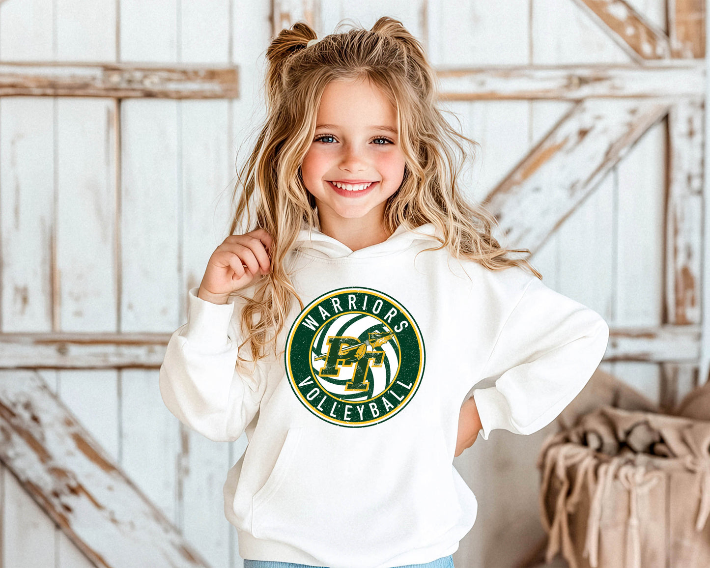 PT Volleyball Circle - Youth Hoodie