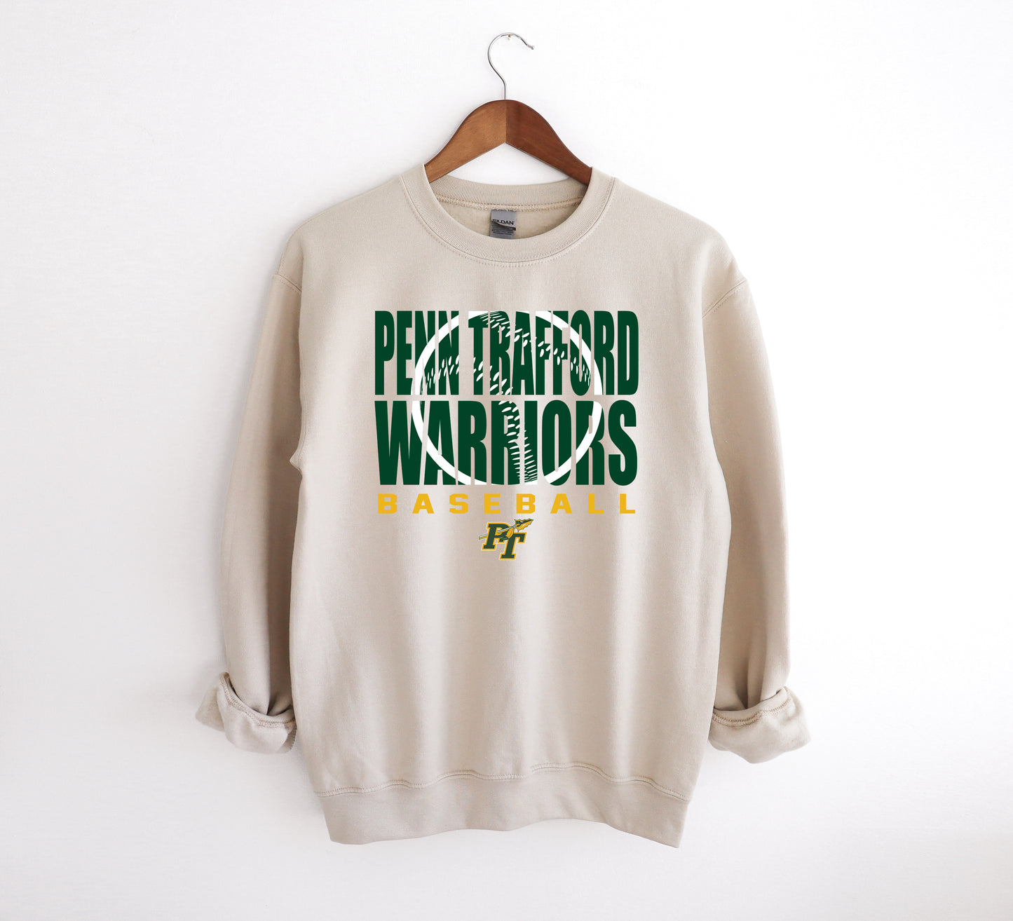 PT Warriors Baseball 3 - Adult Crew Sweatshirt