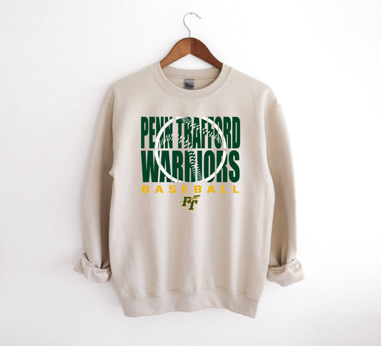 PT Warriors Baseball 3 - Adult Crew Sweatshirt