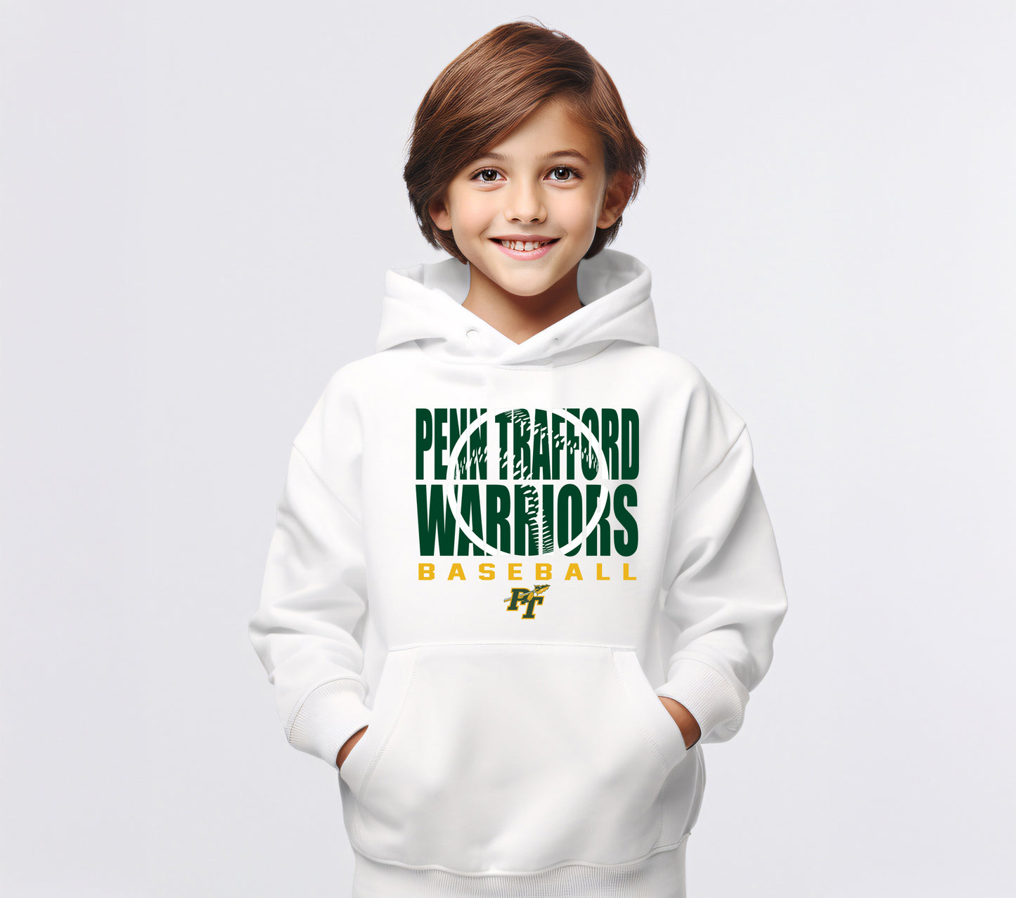 PT Warriors Baseball 3 - Youth Hoodie