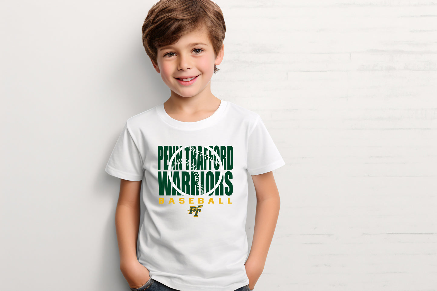 PT Warriors Baseball 3 - Youth T-Shirt