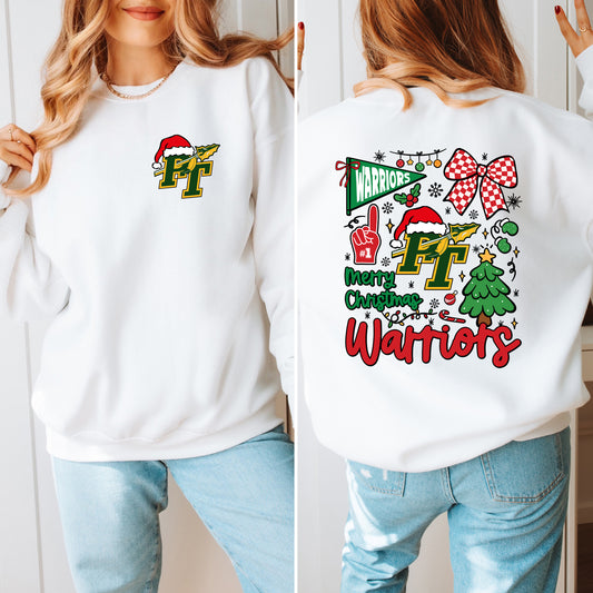 PT Warriors Christmas 2 - Adult Crew Sweatshirt