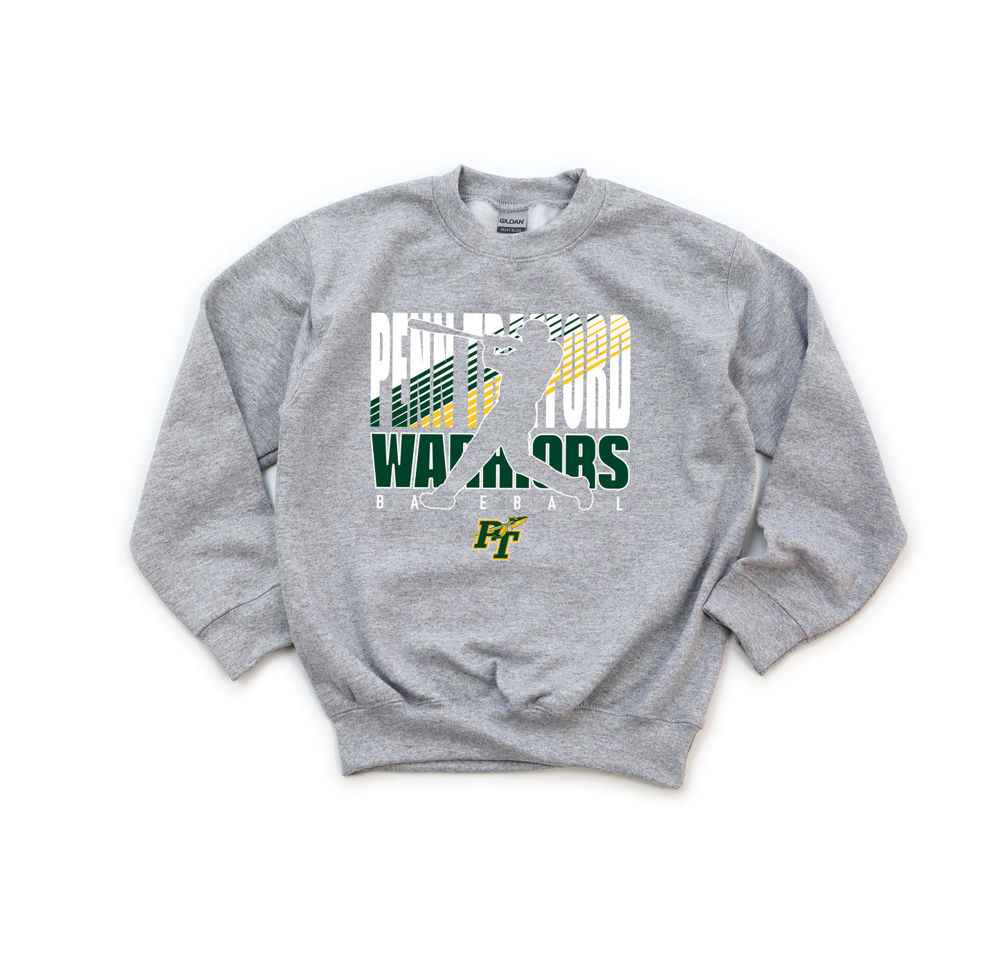 PT Baseball Silhouette - Youth Crew Sweatshirt