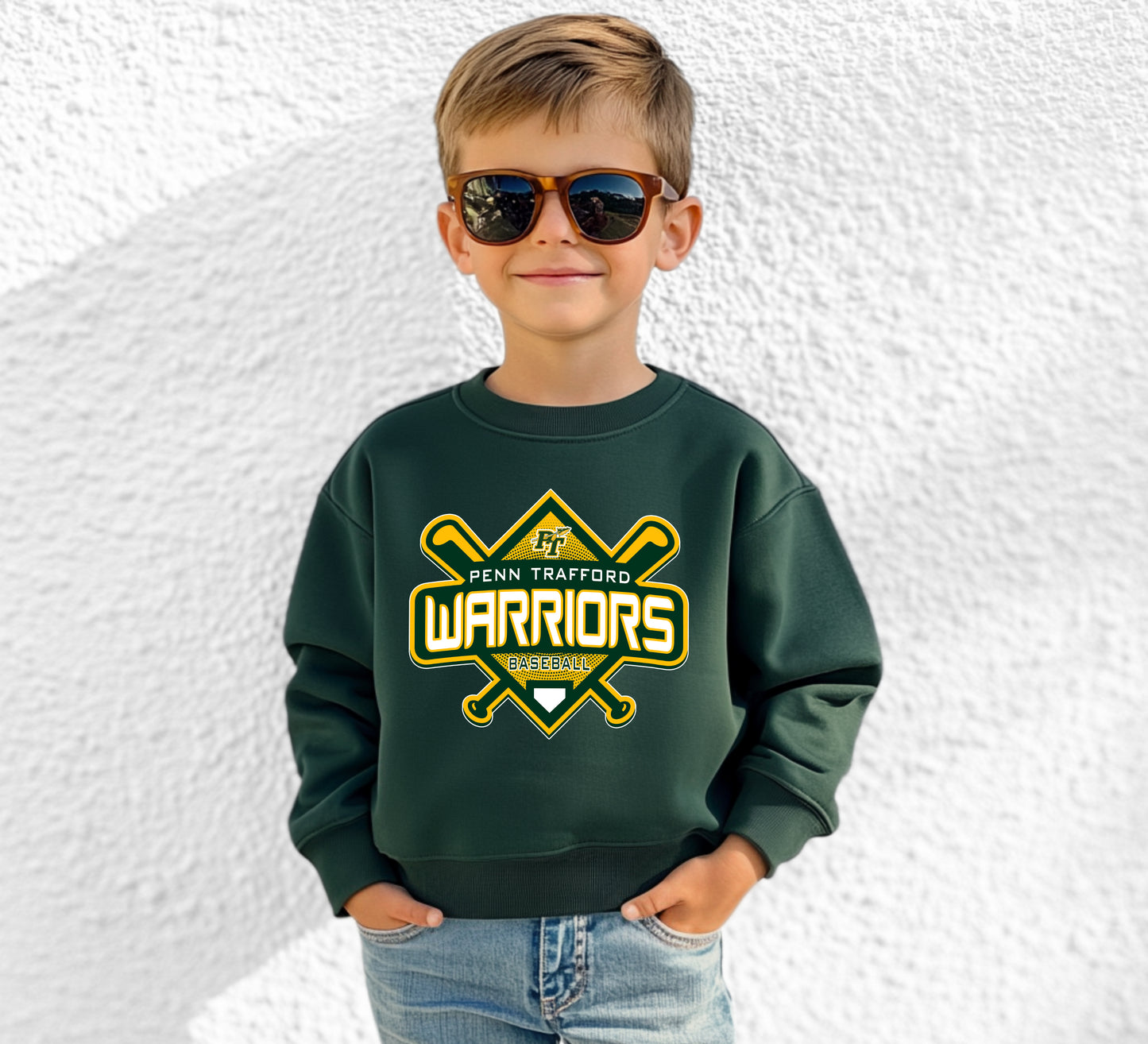 PT Baseball Bats - Youth Crew Sweatshirt