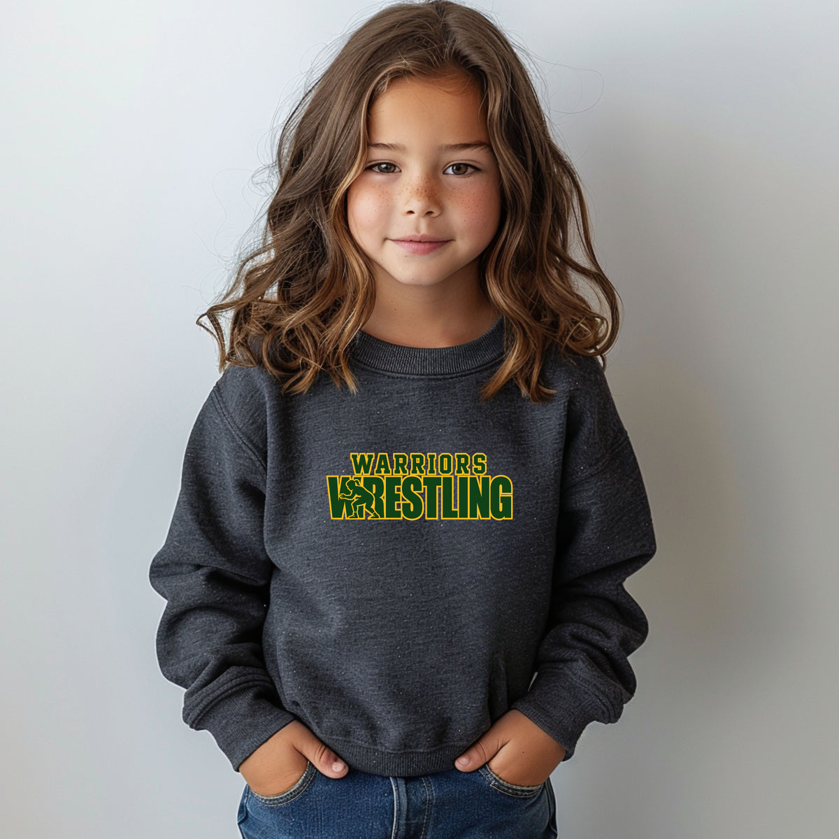 PT Lady Wrestling - Youth Crew Sweatshirt