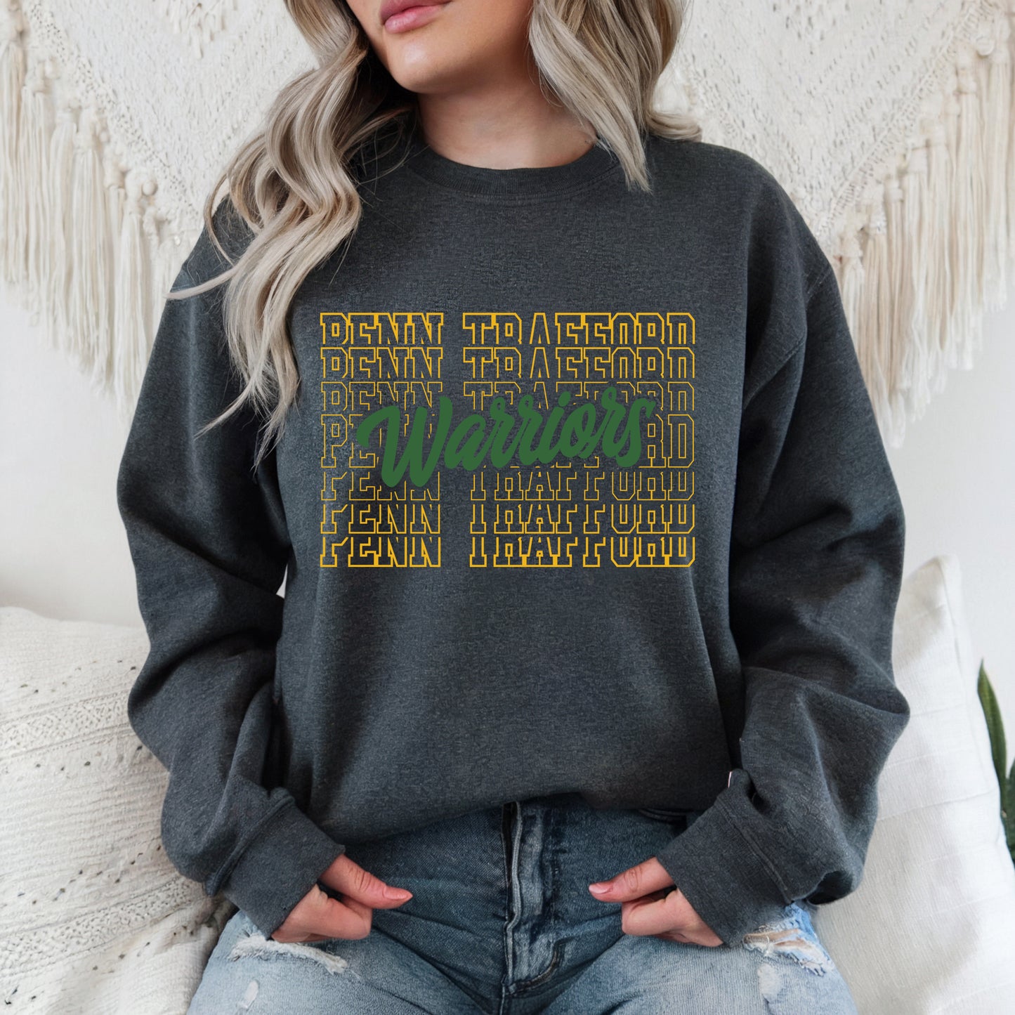 Penn Trafford Warriors 2 - Adult Crew Sweatshirt