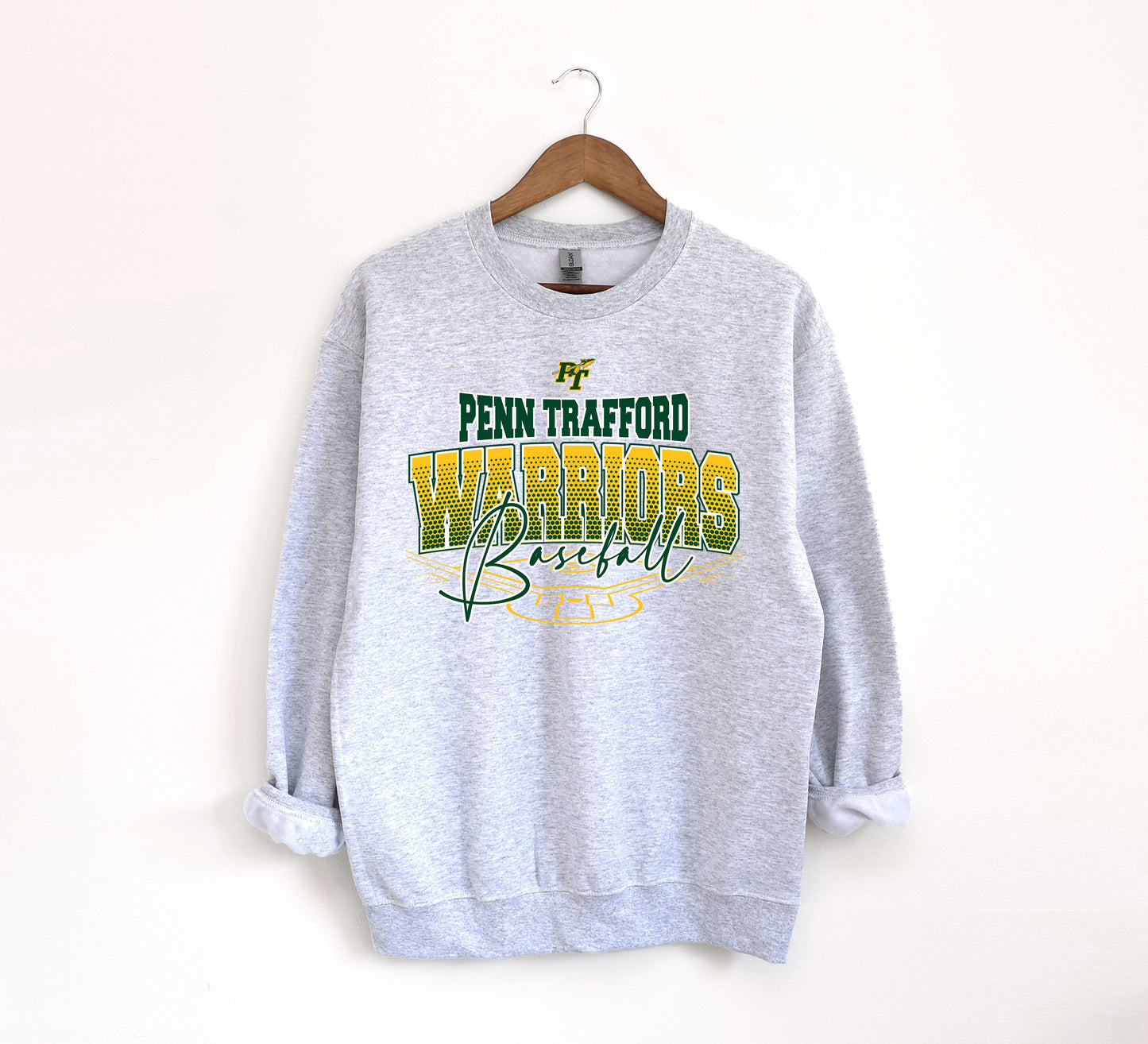 PT Warriors Baseball 5 - Adult Crew Sweatshirt