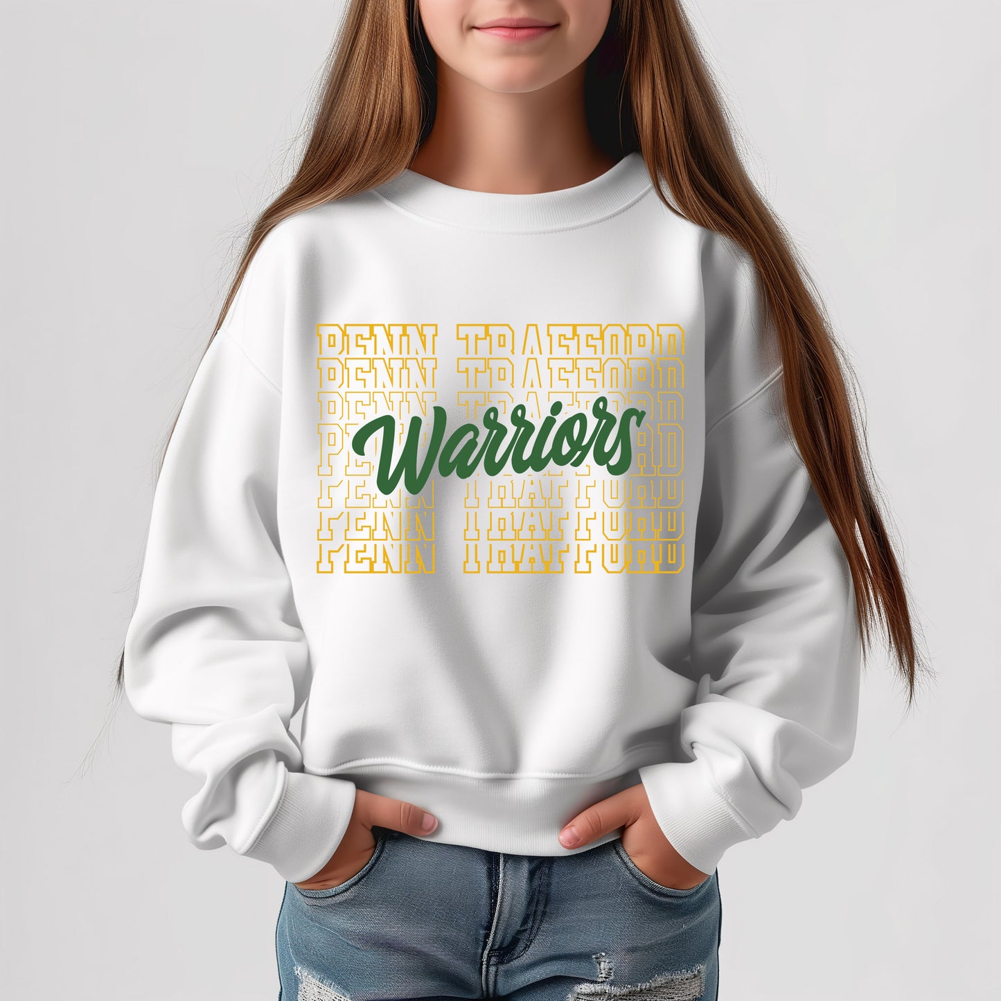 Penn Trafford Warriors 2 - Youth Crew Sweatshirt