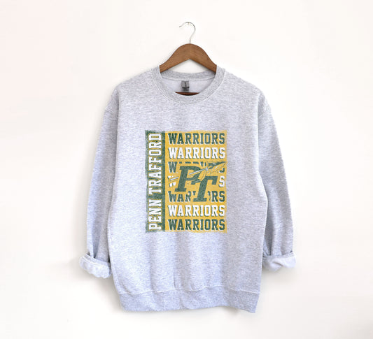 Penn Trafford Warriors 4 - Adult Crew Sweatshirt