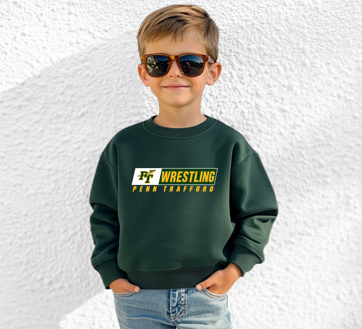 Penn Trafford Wrestling 2 - Youth Crew Sweatshirt