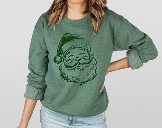 Santa - Adult Crew Sweatshirt