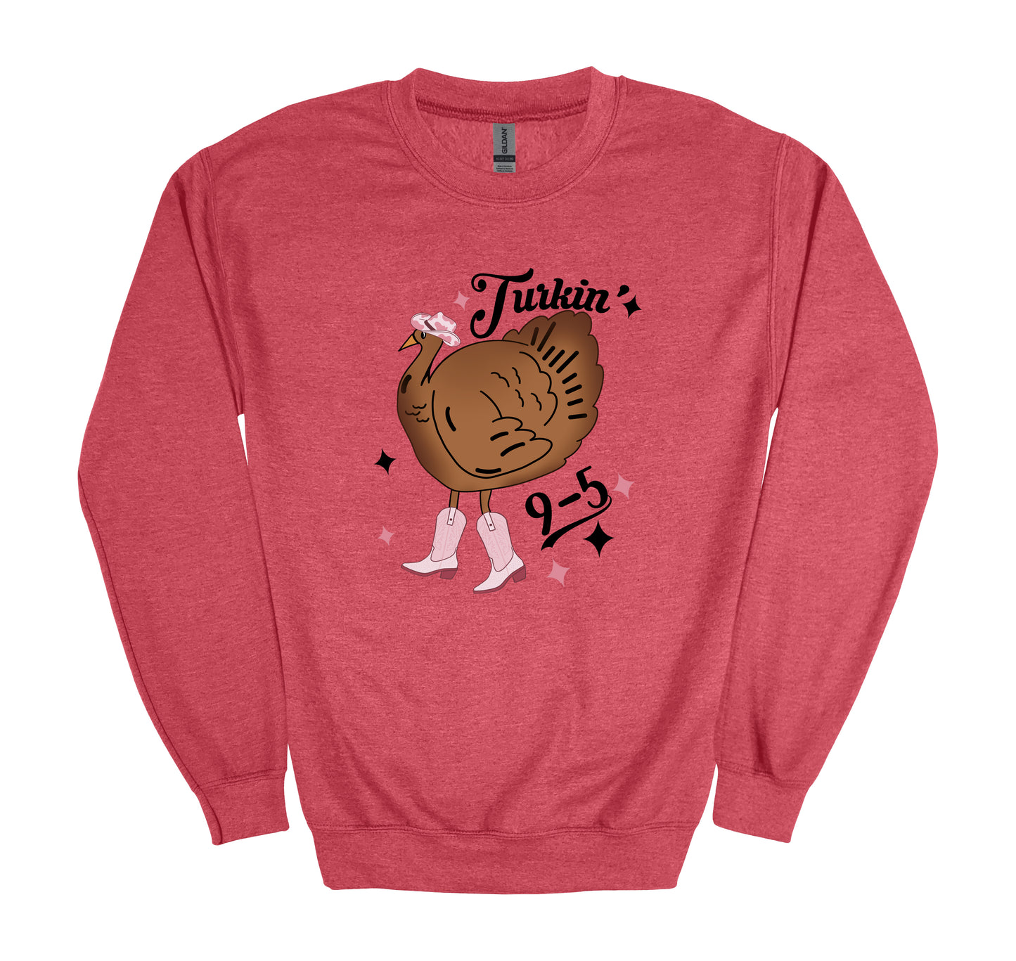 Turkin' 9 to 5 - Adult Crew Sweatshirt