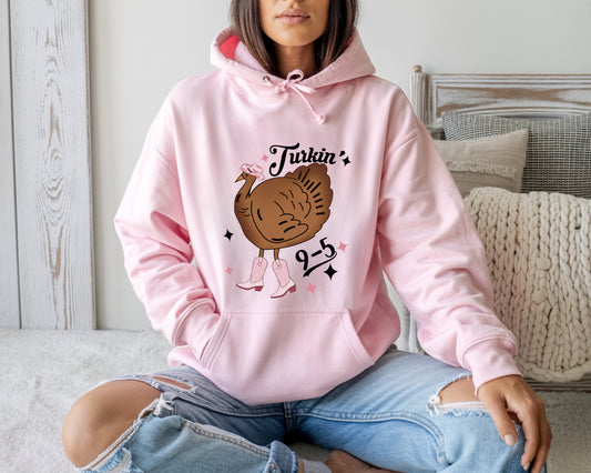 Turkin' 9 to 5 - Adult Hoodie